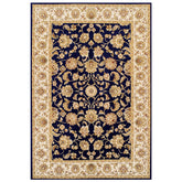 Kendra 3330B Navy Blue/ Cream Traditional Rug - Pendle Village Furniture